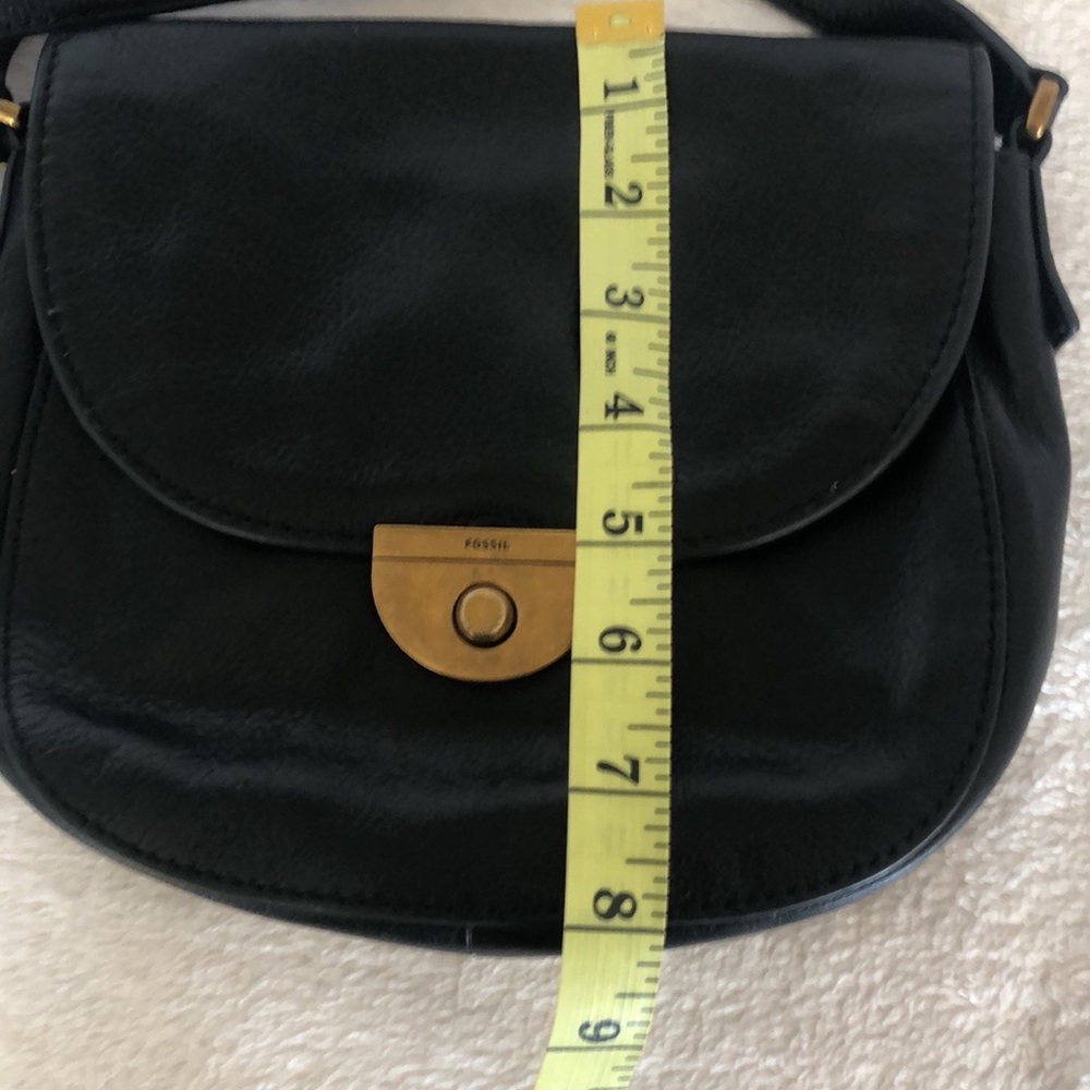 Fossil black leather crossbody - Picture 10 of 10